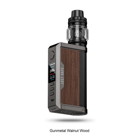 Lost Vape Centaurus Q200 Gunmetal walnut wood